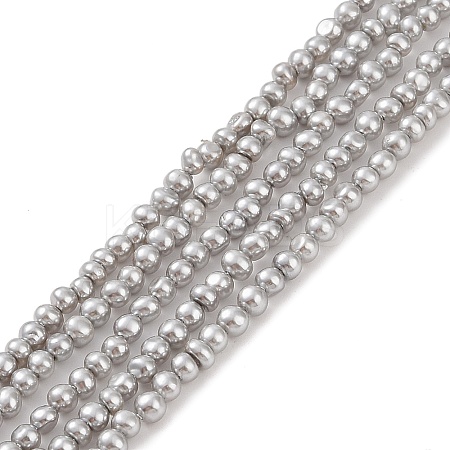 Electroplated Shell Pearl Beads Strands BSHE-C006-05C-1