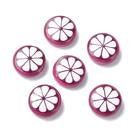 Fruit Series Opaque Resin Cabochons CRES-Q006-01C-1