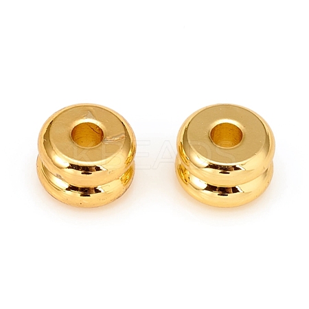 Long-Lasting Plated Brass Spacer Beads KK-D160-21G-1