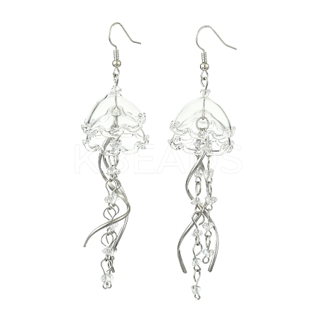 Iron Dangle Earrings EJEW-FS00021-1