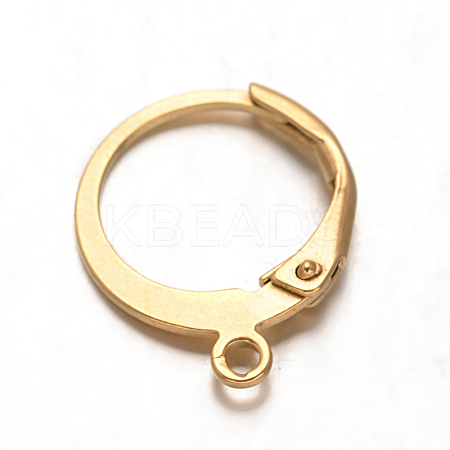 Ion Plating(IP) 316L Surgical Stainless Steel Leverback Earring Findings LS-STAS-F075-38G-1