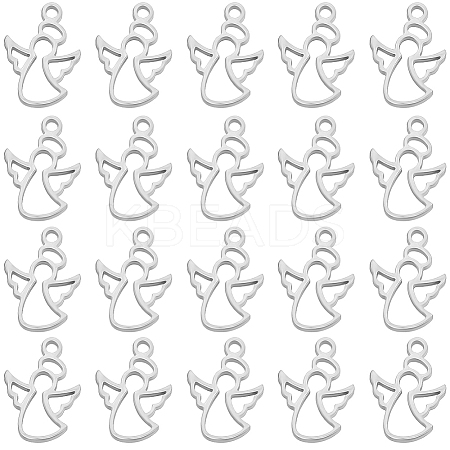 30Pcs Laser Cut 304 Stainless Steel Charms STAS-SC0009-10-1