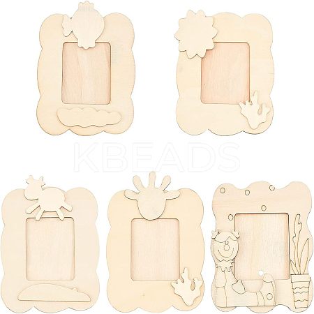 Unfinished Natural Wood Photo Frames WOOD-NB0001-53-1