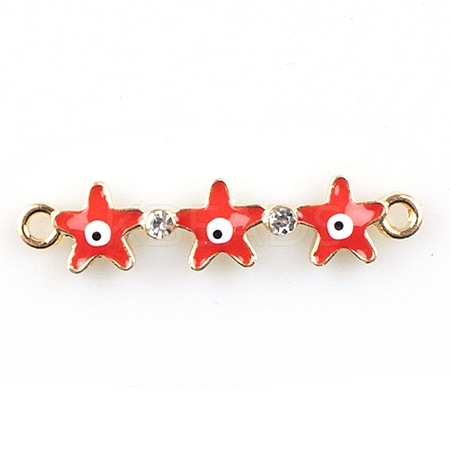 Alloy Enamel Connector Charms X1-FIND-TAC0016-26A-1