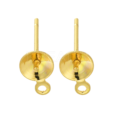 304 Stainless Steel Stud Earring Findings STAS-P370-02C-G-1