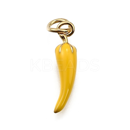 Brass Enamel Pendants KK-Z100-10G-02-1