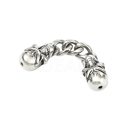 304 Stainless Steel Ends with Chain FIND-CJC0012-141C-1