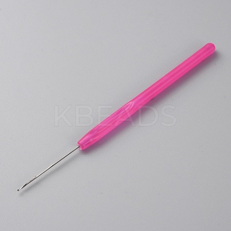 Plastic Crochet Hooks for Hair TOOL-WH0053-30D-1