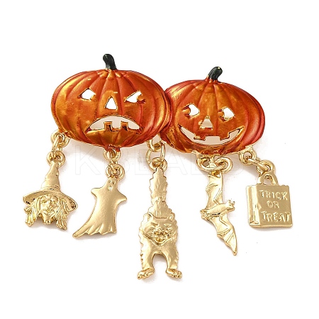 Halloween Pumpkin Enamel Pins JEWB-M043-10B-1