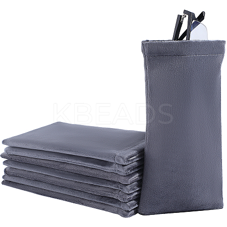 8Pcs Rectangle Velvet with Steel Glasses Case ABAG-BBC0001-15A-1