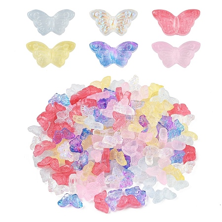 150Pcs 6 Colors Transparent Glass Beads Sets GLAA-YW0004-98-1