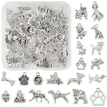 3Sets Tibetan Style Alloy Pendants FIND-FS0004-04-1