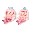 Opaque Resin Pendants RESI-D055-037P-1