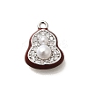 Brass Micro Pave Cubic Zirconia Charms KK-C085-21P-1