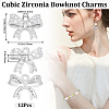 12Pcs Rack Plating Brass Micro Pave Cubic Zirconia Charms ZIRC-BBC0002-60P-2