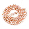 Baking Paint Transparent Glass Beads X1-DGLA-N011-8mm-04-2