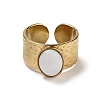 Ion Plating(IP) 304 Stainless Steel Wide Band Open Cuff Rings RJEW-F167-06G-06-3