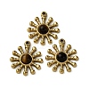 Natural Tiger Eye Pendants STAS-P406-02G-1