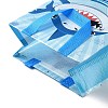 Cartoon Printed Shark Non-Woven Reusable Folding Gift Bags with Handle ABAG-F009-D04-3