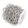 Rack Plating Brass Heart Link Chains CHC-N009-02P-2