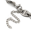 Non-Tarnish 304 Stainless Steel Oval Link Chains Bracelets for Men & Women BJEW-D042-22C-P-3