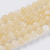 Natural Topaz Jade Beads Strands X-G-G515-8mm-03B-1