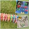100Pcs Handmade Polymer Clay 3D Flower Plumeria Beads CLAY-SC0002-48B-7