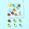 24Pcs 9 Colors Glass Charms GLAA-FS0002-42-7
