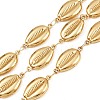 304 Stainless Steel Shell Shape Link Chains CHS-P023-04G-1