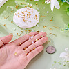 50Pcs Brass Earring Settings KK-TA0008-38C-6