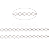 Non-Tarnish 304 Stainless Steel Rhombus & Oval Link Chains CHS-F017-04P-1