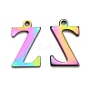 Ion Plating(IP) 304 Stainless Steel Alphabet Charms STAS-H122-Z-M-1