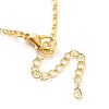 Golden Alloy Rhinestone Pendant Necklaces LS-NJEW-P284-01G-3