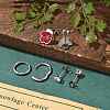 3 Pairs 3 Styles Christmas 304 Stainless Steel Hoop & Stud Earring Sets for Women EJEW-K279-16P-02-2