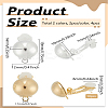 4Pcs 2 Colors Brass Clip-on Earring Findings KK-LP0002-10-2