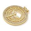 Rack Plating Brass Cubic Zirconia Pendants KK-K392-07G-2