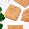 100Pcs Friendship Theme Kraft Paper Jewelry Display Cards CDIS-TA0001-23-5