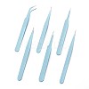 Tarnish Resistant 201 Stainless Steel Beading Tweezers Sets LS-TOOL-F006-11C-1