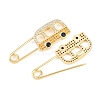 Brass Micro Pave Cubic Zirconia Pendants KK-C162-055G-01-2