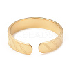 Ion Plating(IP) 304 Stainless Steel Rhombus Open Cuff Ring for Women RJEW-I096-26G-3