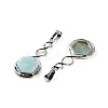 Natural Flower Amazonite Pendants G-F777-05P-09-2