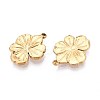 304 Stainless Steel Flower Pendants STAS-T067-55G-2