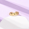 304 Stainless Steel Open Cuff Rings for Women RJEW-K309-23G-2