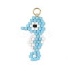 Glass Seed Beaded Pendants PALLOY-MZ01420-01-1