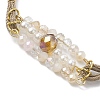 Glass & ABS Plastic Imitation Pearl Link Bracelets BJEW-JB10425-3