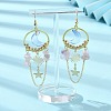 Moon & Sun & Star Alloy Chandelier Earrings EJEW-TA00294-2