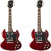 2Sets 2 Colors Alloy Humbucker Cover Guitar Pickup Frame Mounting Ring AJEW-FG0001-81-5