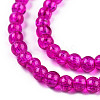 Crackle Glass Beads Strands X-CCG-Q001-8mm-08-2