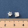 Brass Micro Pave Cubic Zirconia Beads KK-D386-09S-03-3
