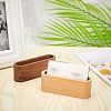 Olycraft 2Pcs 2 Style Wooden Cardcase WOOD-OC0002-30-5